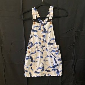 🧡🙋‍♀️Suspenders Blue/White Dress Girls Size 12